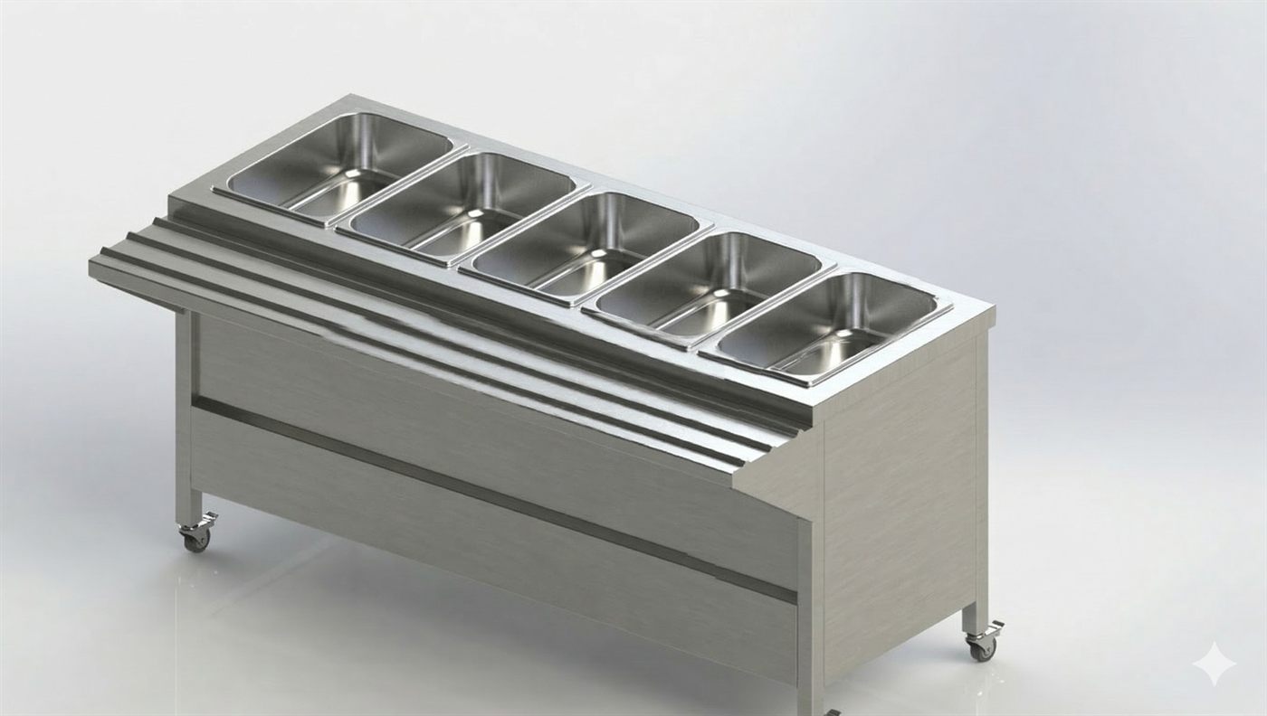Bain Marie with tray slider by Bangalore Kitchen Equipments