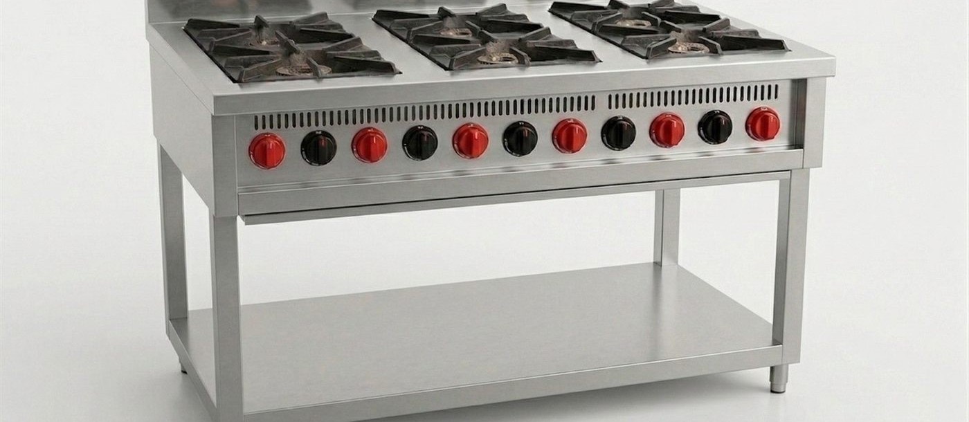 Commercial gas range by Bangalore Kitchen Equipments