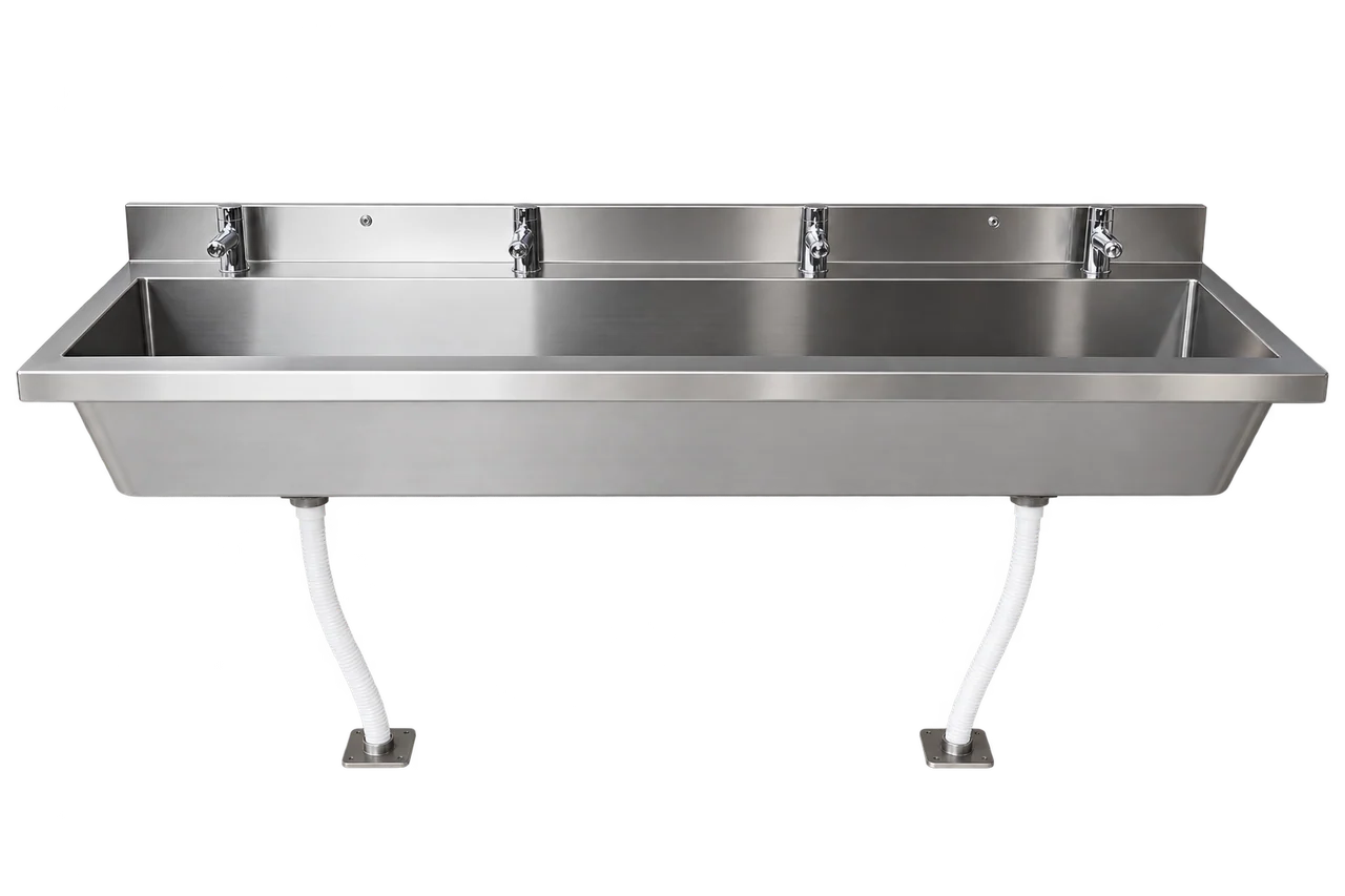 Hand Wash Sink - Wall Mounted with the equipment isolated on a transparent background