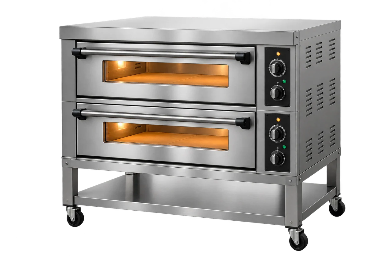 Illustration of Pizza Oven with the equipment isolated on a transparent background