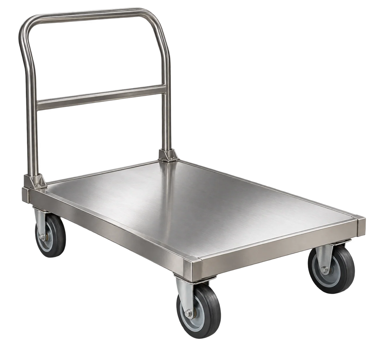 Illustration of Platform Trolley with the equipment isolated on a transparent background
