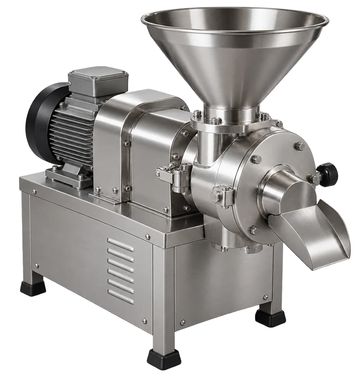 Illustration of Pulverizer Gravy Machine with the equipment isolated on a transparent background