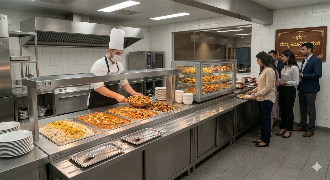 Serving equipment by Bangalore Kitchen Equipments