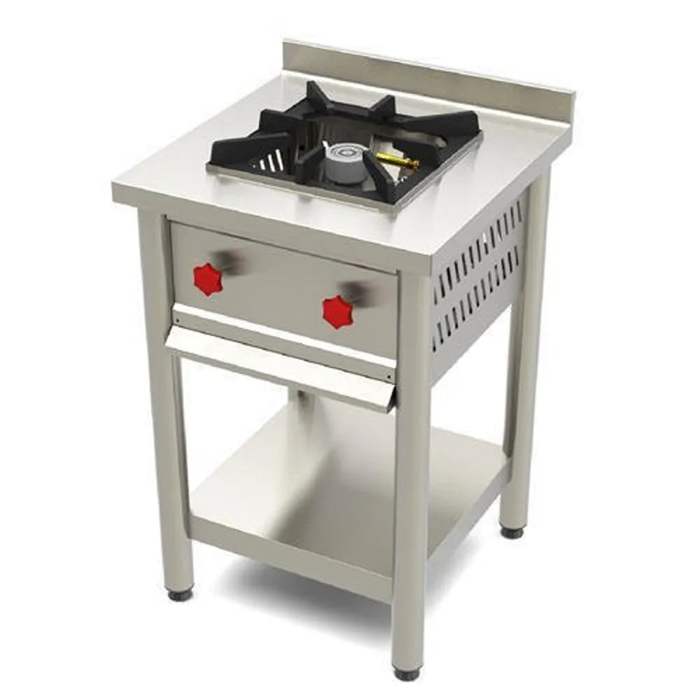 Single burner commercial gas stove in Bangalore by Bangalore Kitchen Equipments
