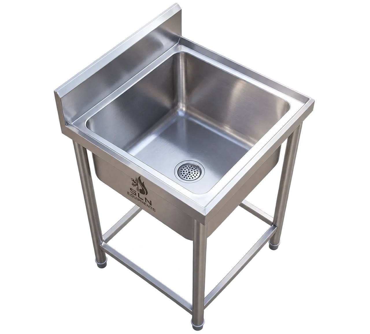 Single Sink Unit with the equipment isolated on a transparent background