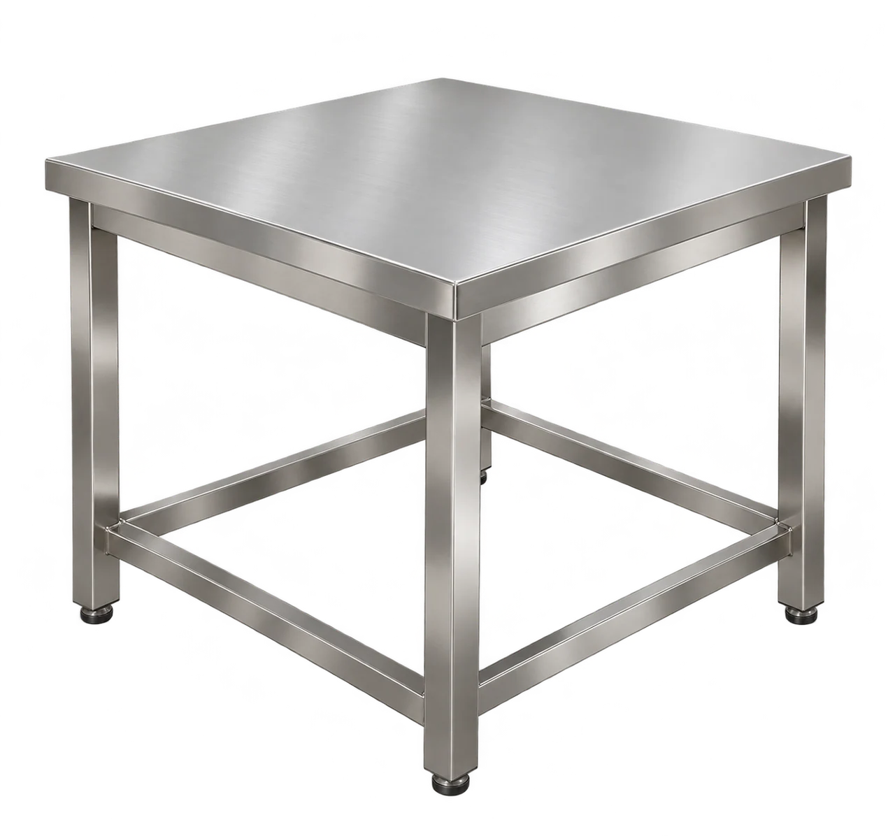 Illustration of Square Dining Table with the equipment isolated on a transparent background