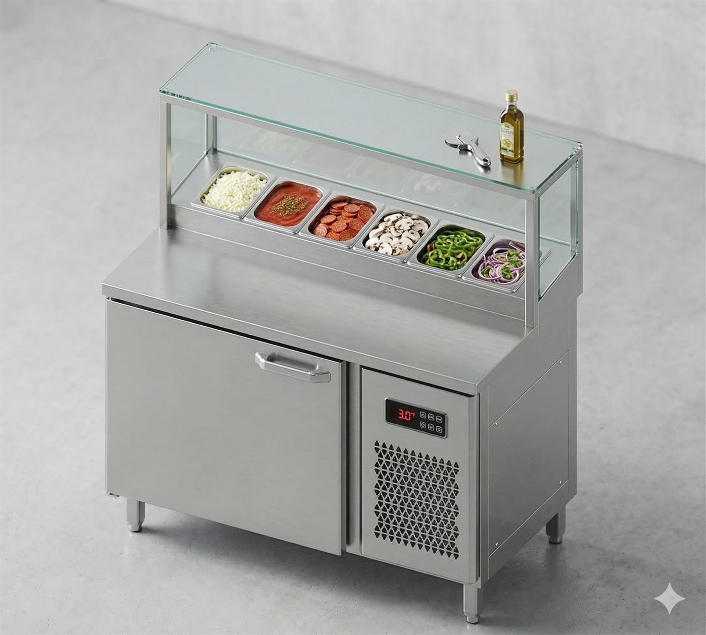 Table top chiller with make liner by Bangalore Kitchen Equipments