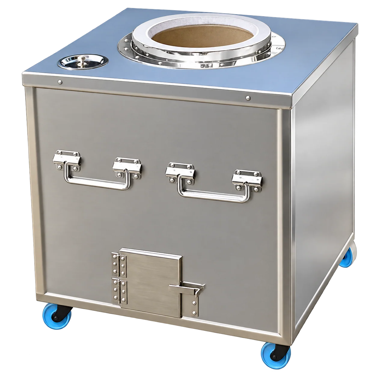 Tandoor Bhatti with the equipment isolated on a transparent background