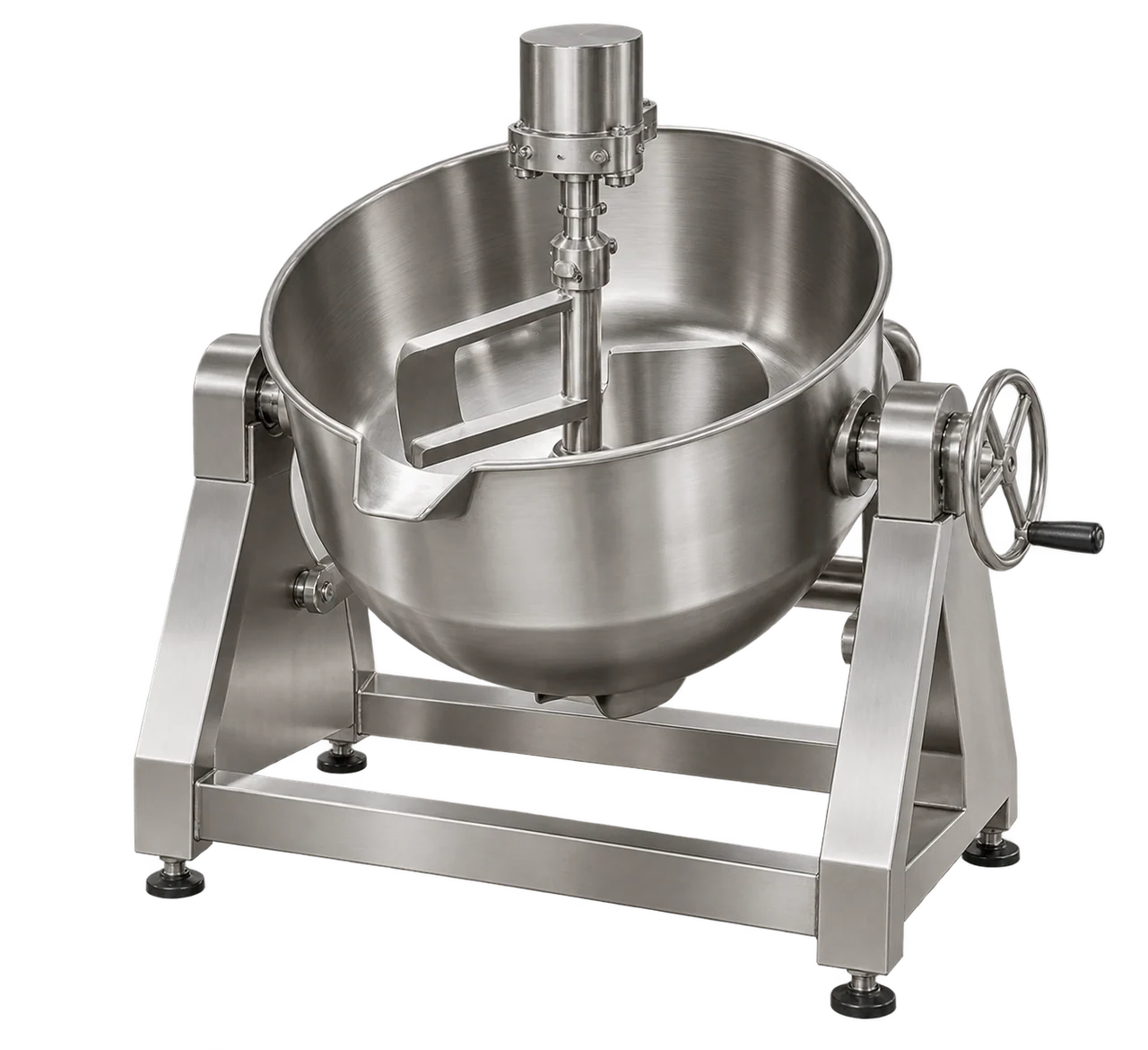 Illustration of Tilting Type Grinder with the equipment isolated on a transparent background
