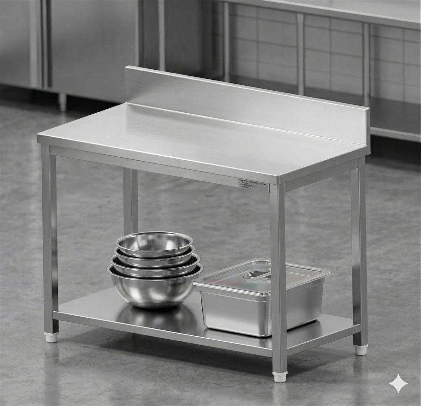 Work table with one undershelf by Bangalore Kitchen Equipments