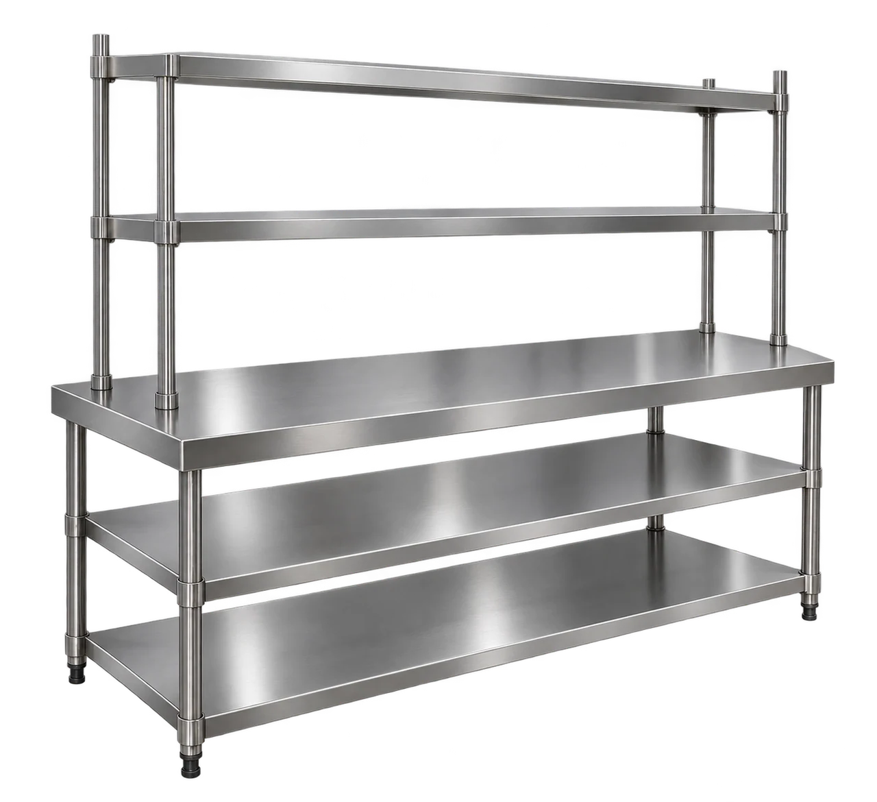 Illustration of Work Table with 2 U/S and 2 OHS with the equipment isolated on a transparent background