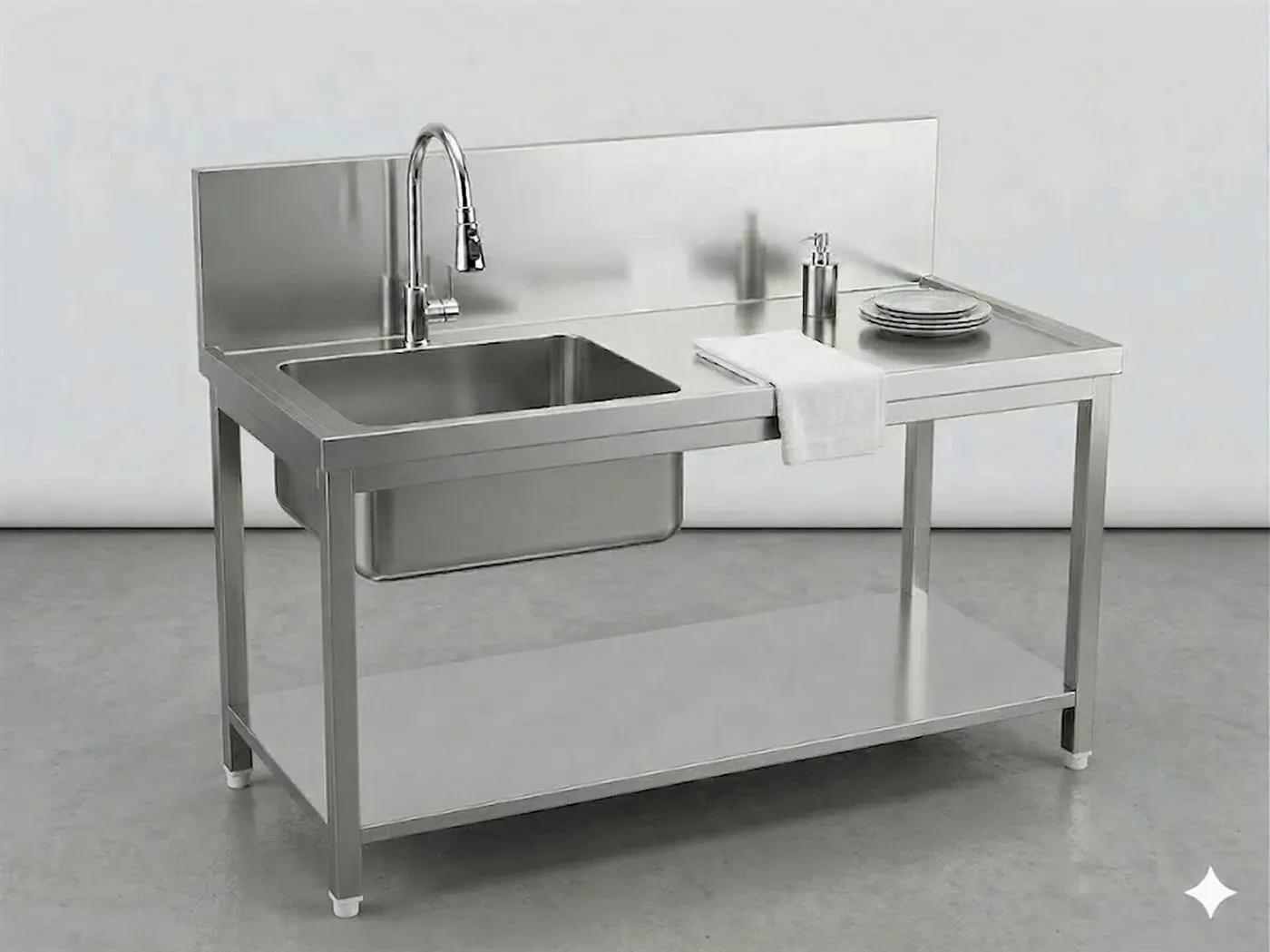 Work table with sink unit
