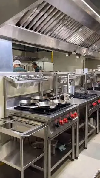 SS 304 commercial kitchen equipment line in Bangalore